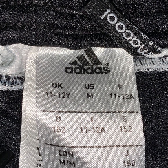 2 pairs black and white Adidas track pants - Picture 3 of 7